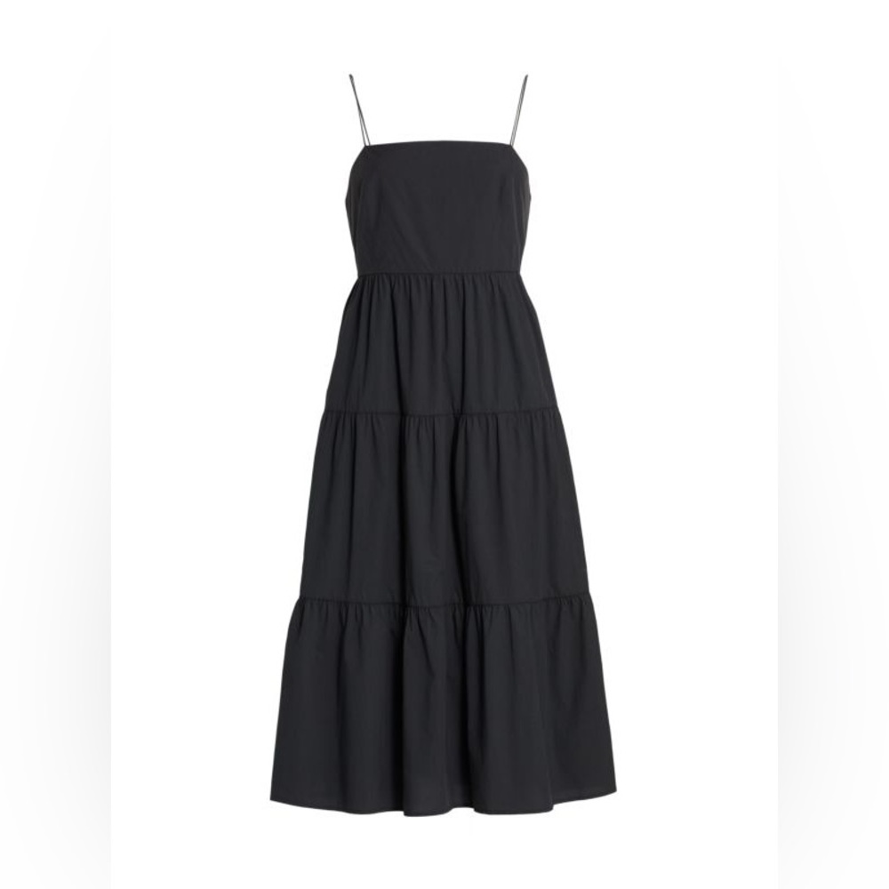 Rails Leni Tiered Mini Dress-Size Medium-Black